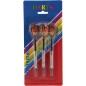 Házecí šipky 3ks kov/plast 15cm s plamenem