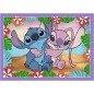 Puzzle 4v1 Bláznivý den Lilo&Stitch