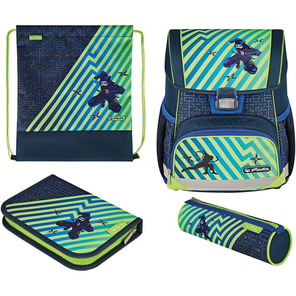 Herlitz Školní aktovka Loop Ninja 4d. set