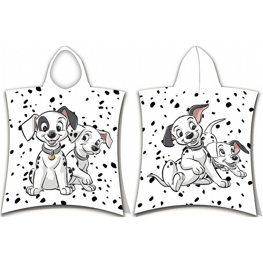 Jerry Fabrics Plážová osuška pončo 101 Dalmatians 03