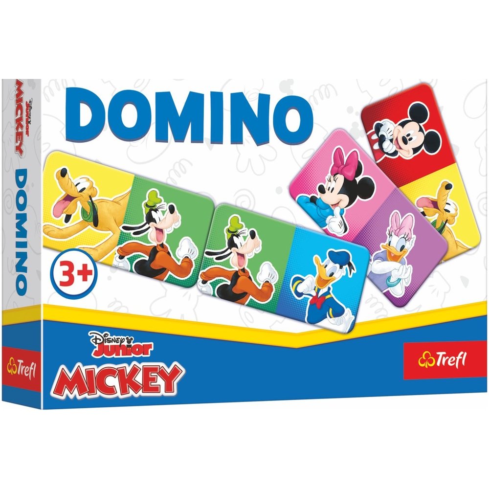 Trefl Domino papírové Mickey Mouse a přátelé 21 kartiček