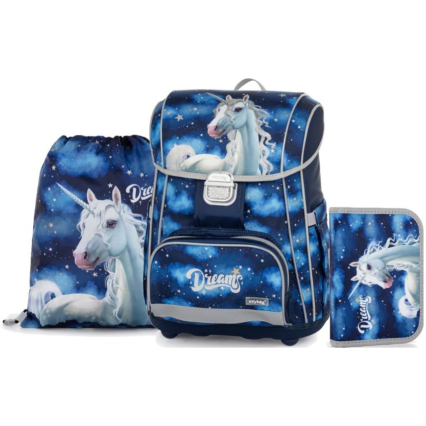 Oxybag batoh Unicorn 3-dílný Set