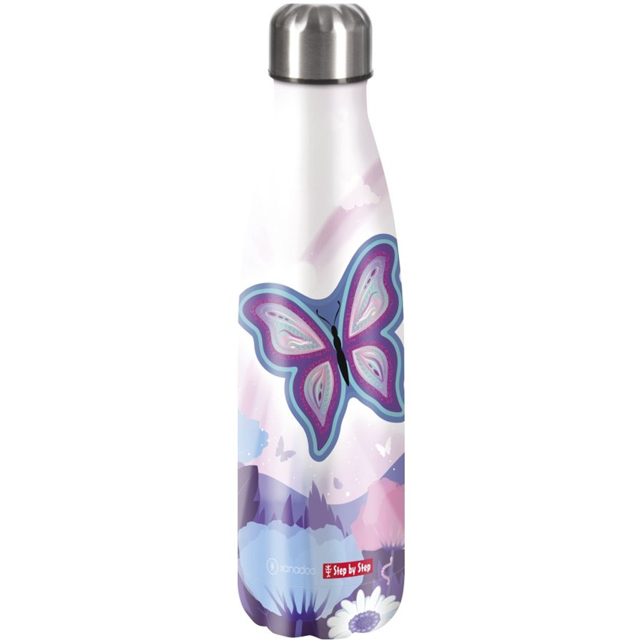 Izolovaná láhev na pití z nerezové oceli 0,5 l, Butterfly Maja