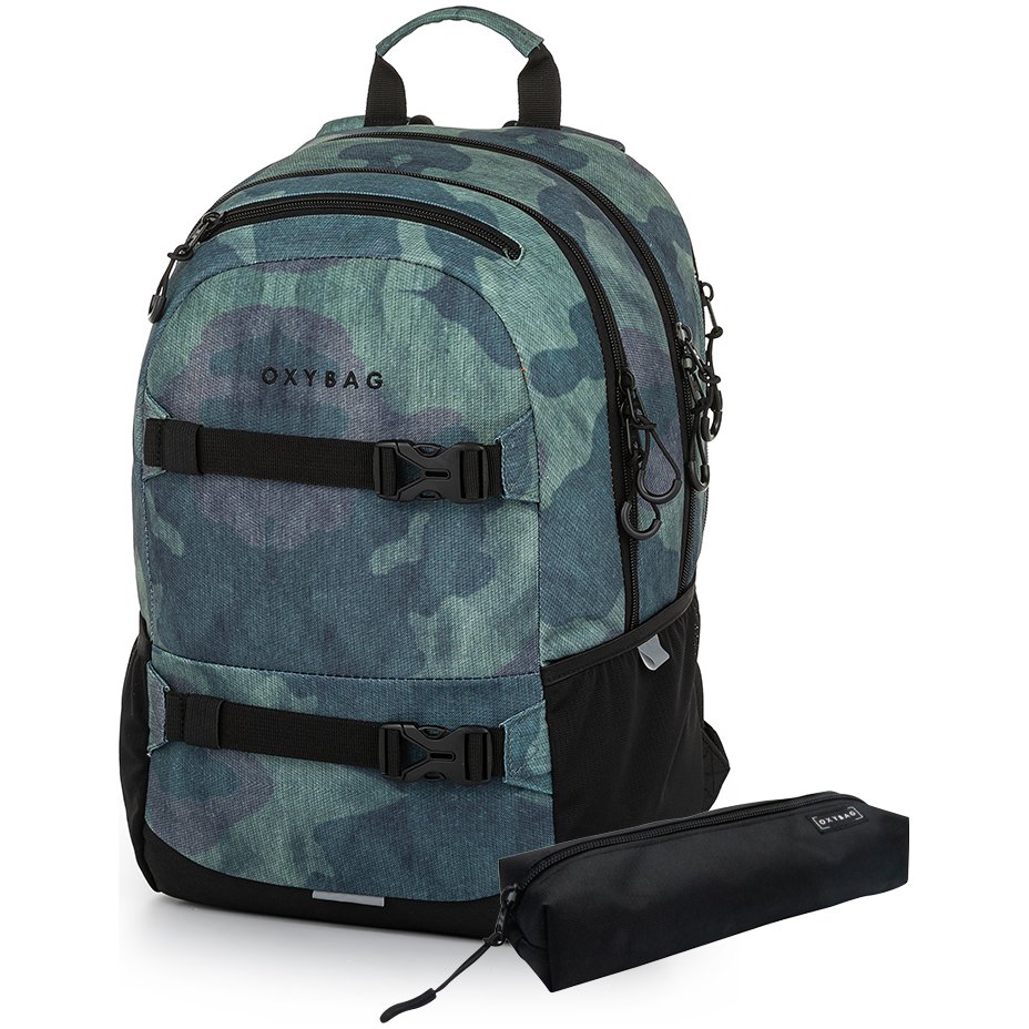 Karton P+P Studentský batoh + etue OXY Sport Camo