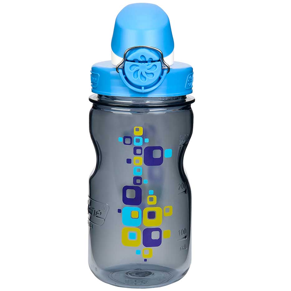 Nalgene láhev Clear Kids OTF 350 ml Gray Squares