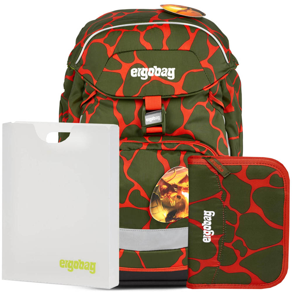 Ergobag Prime Fluo drak set