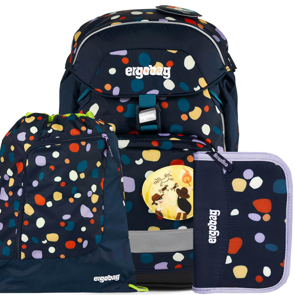 Ergobag Školní taška pro prvňáčka Prime Mosaic SET