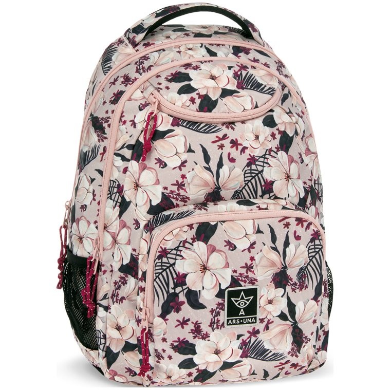 Ars una Studentský batoh Flowery Pink AU6