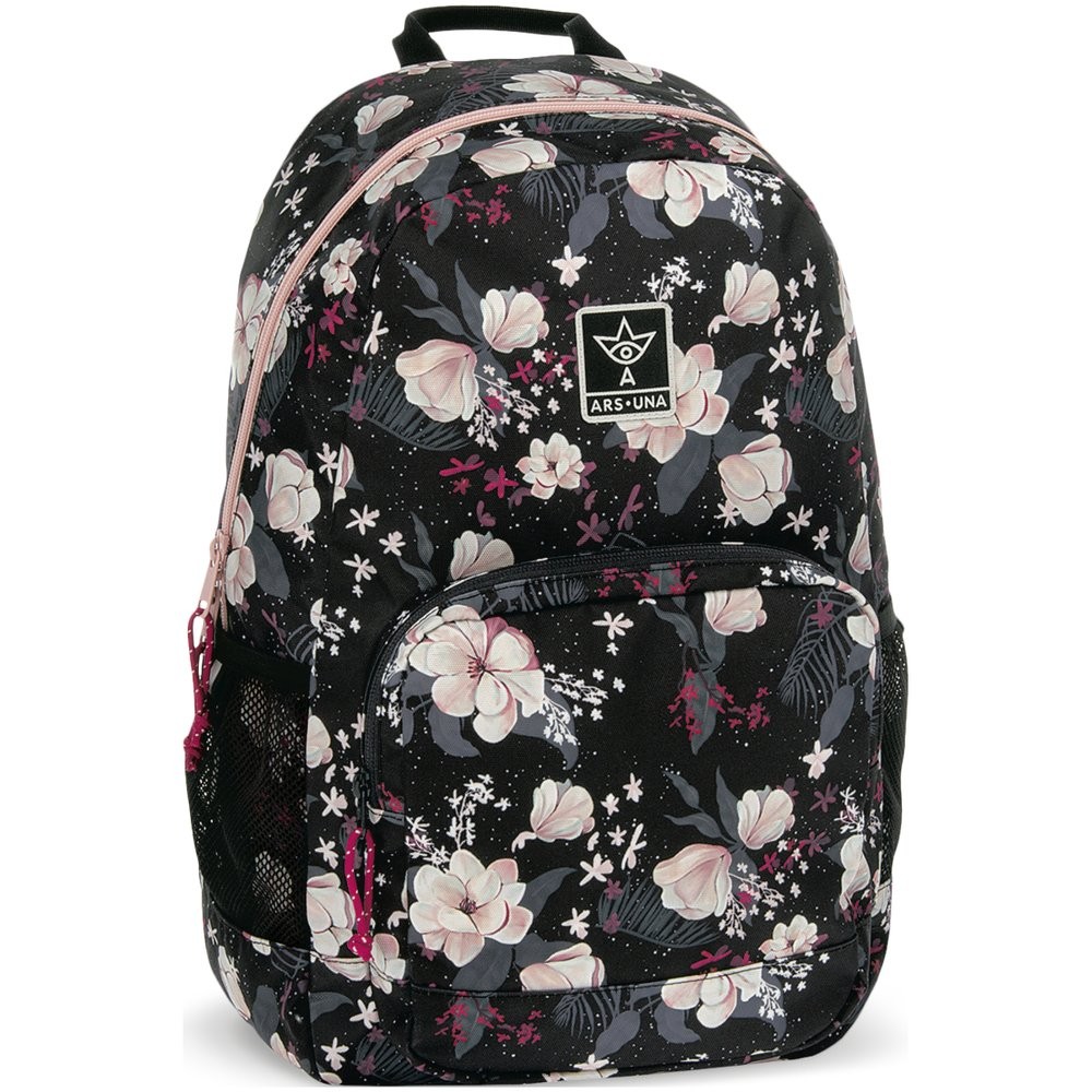 Ars una Studentský batoh Flowery Black AU14