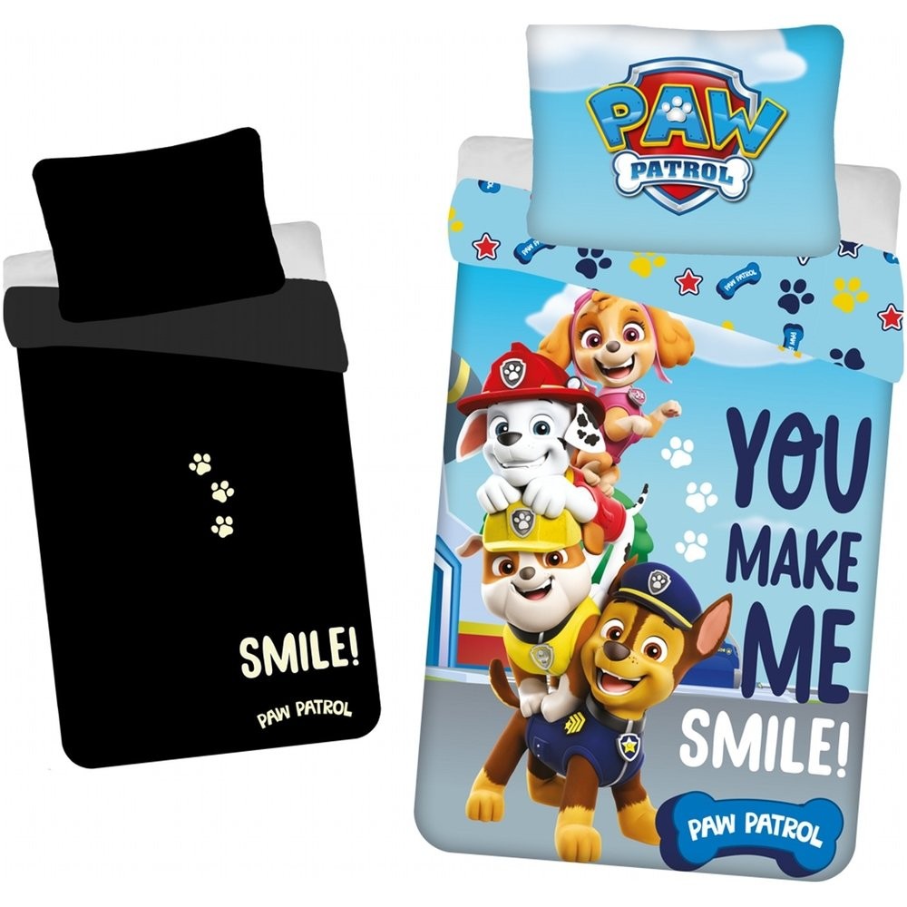 Jerry Fabrics Povlečení Paw Patrol PP325 svítící efekt