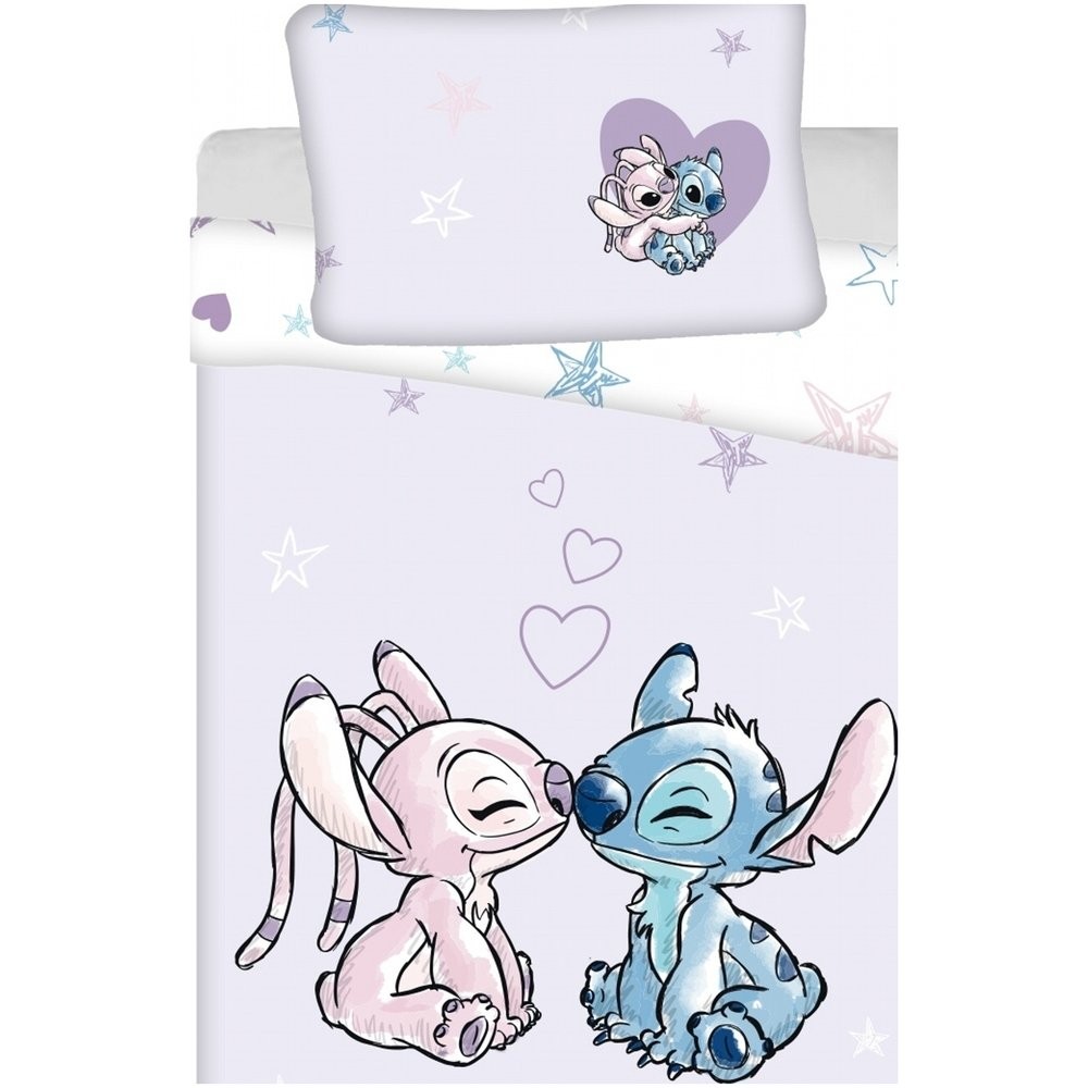 Povlečení do postýlky Lilo and Stitch Purple baby