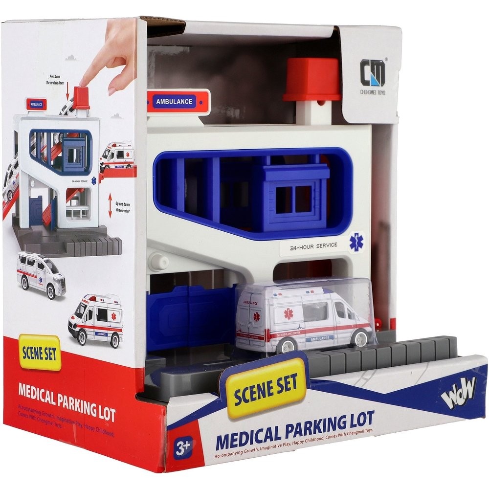 Teddies Parkovací garáž + auto ambulance