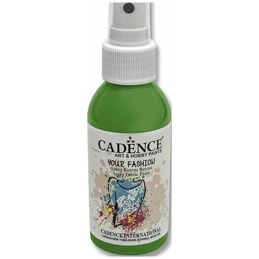 Cadence Barvy na textil Cadence Your Fashion zelená 100ml sprej