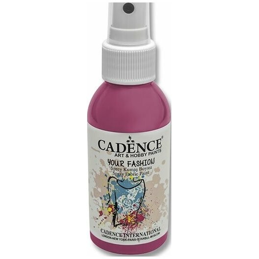 Cadence Barvy na textil Cadence Your Fashion růžová 100ml sprej