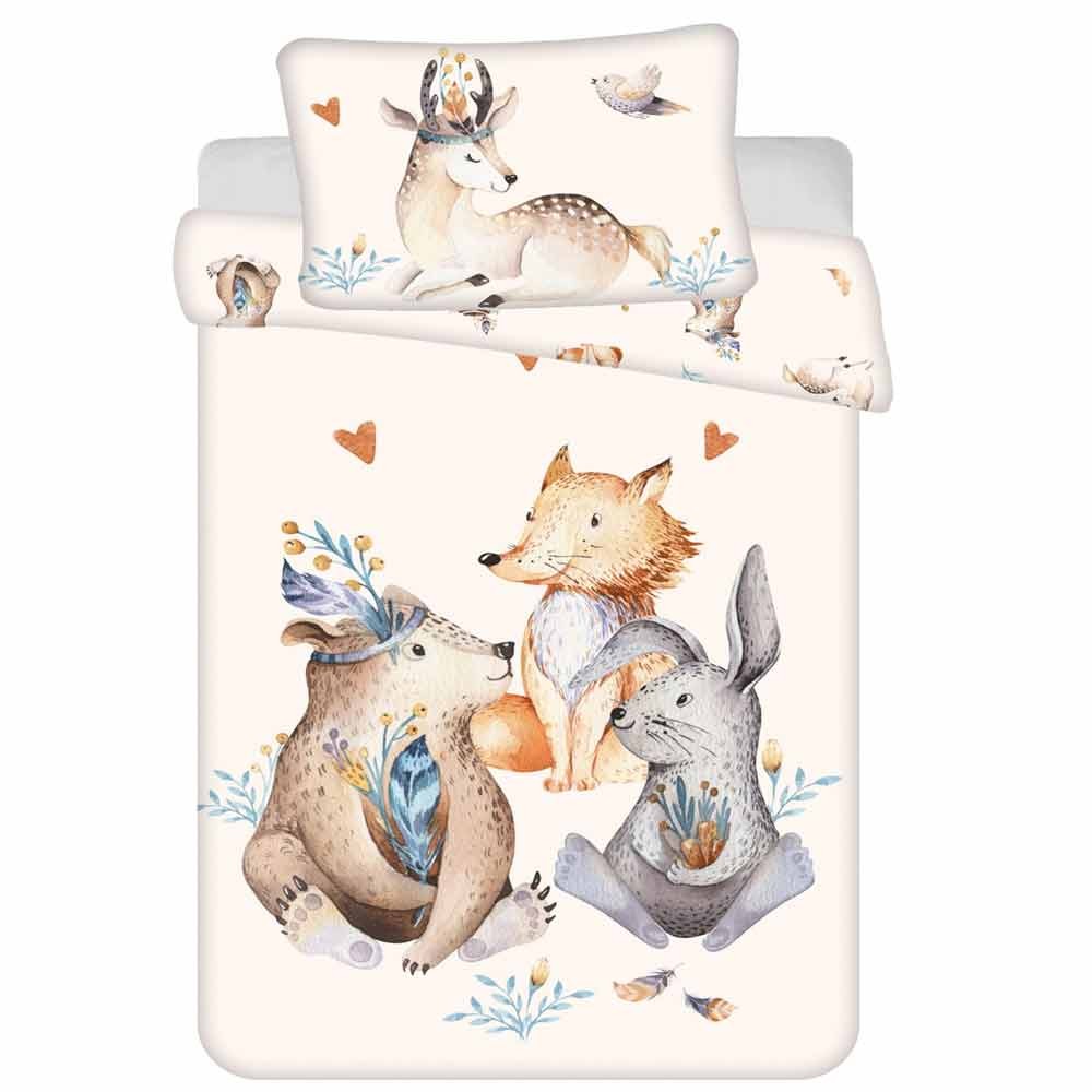 Jerry Fabrics Povlečení do postýlky Animals Woodland baby