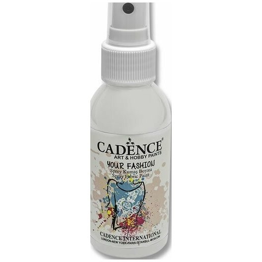 Cadence Barvy na textil Cadence Your Fashion bílá 100ml sprej