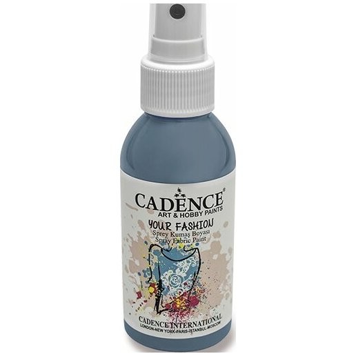 Cadence Barvy na textil Cadence Your Fashion šedá 100ml sprej