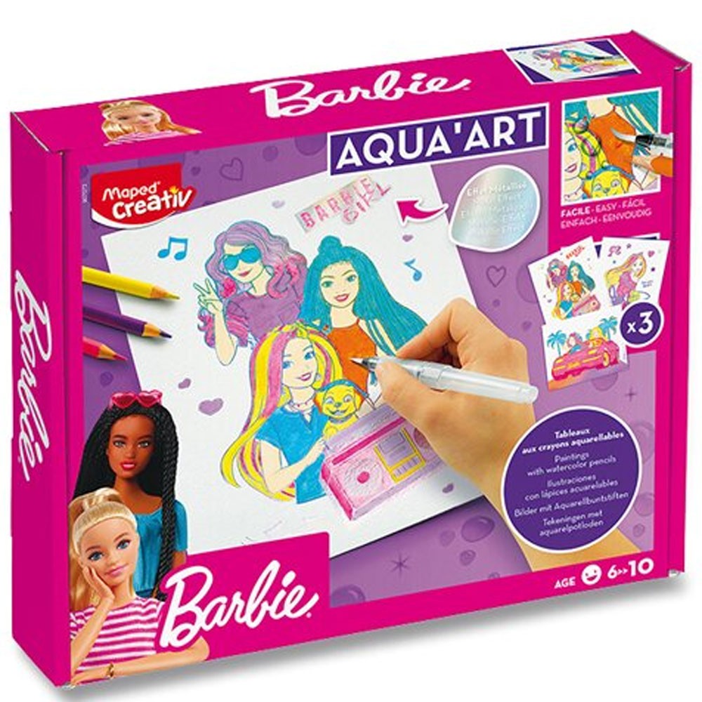 Maped Kreativní tvoření pro děti Creativ Barbie Scratching Sticker