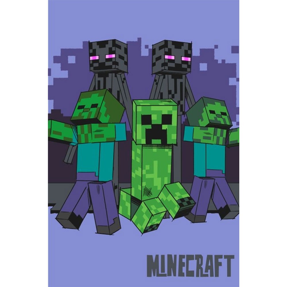 Dětská deka Minecraft Mobs coming for you