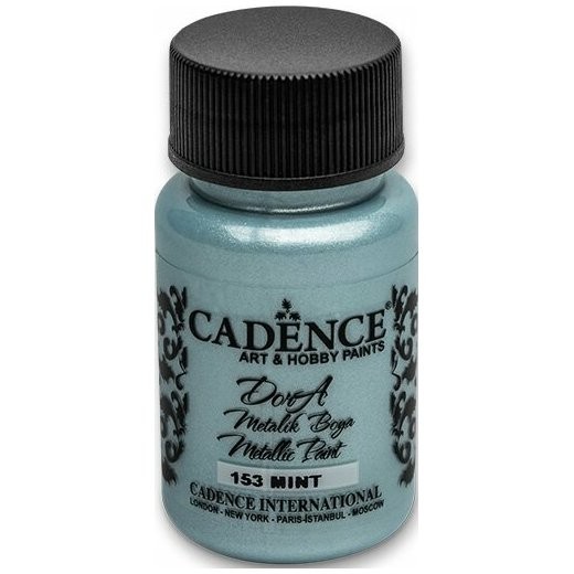 Cadence Akrylové barvy Cadence Dora Metalic 50ml světle tyrkysová