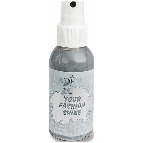 Cadence Barvy na textil Cadence Your Fashion Shine šedá 100ml sprej