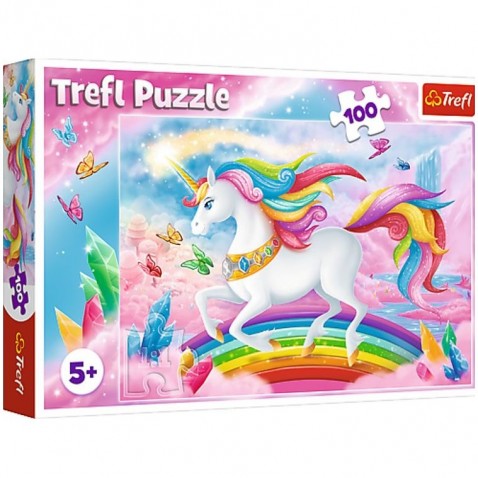 Trefl puzzle V křišťálovém světě jednorožce 100 dílků