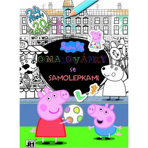 Omalovánky se samolepkami Peppa Pig