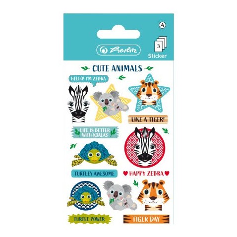 Herlitz Etikety dětské zvířátka Cute animals