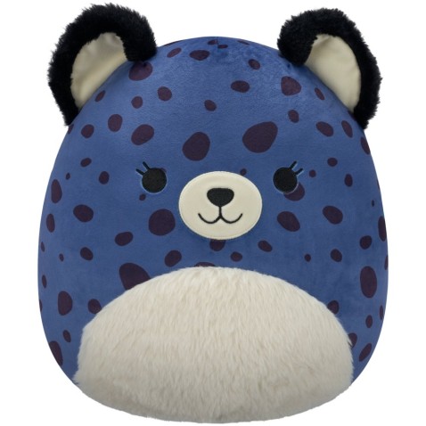 SQUISHMALLOWS Modrý gepard s chlupatým bříškem - Spotts, 30 cm