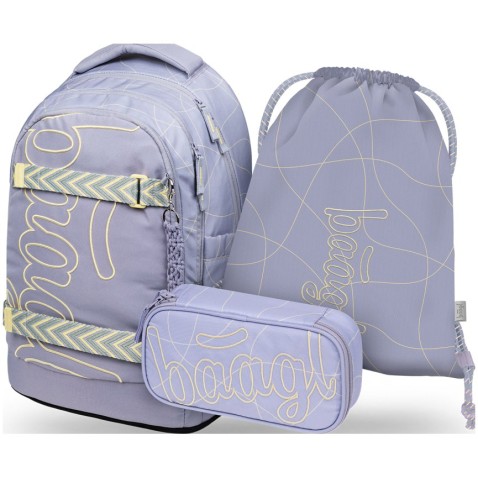 Školní batoh Baagl Skate Max Mishmash set