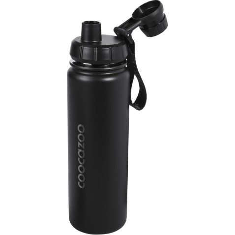 Láhev na pití z nerezové oceli coocazoo 0,7 l, Black