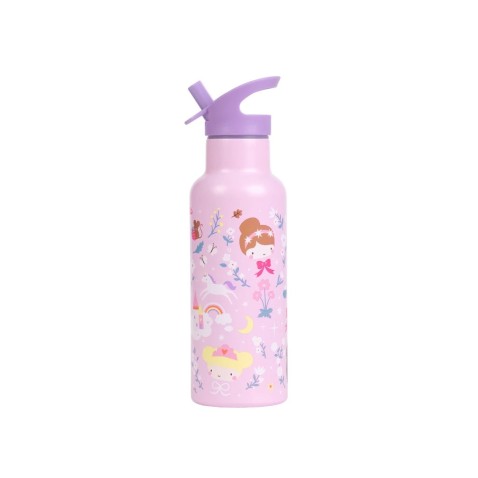 A Little Lovely Company - nerezová láhev na pití, 500 ml – princezny