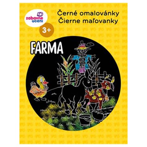 Černé omalovánky - Farma