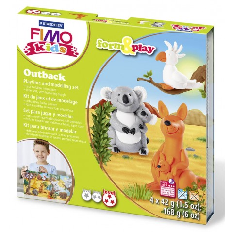 Sada Fimo kids Form & Play Zvířátka z Austrálie