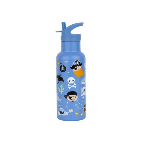 A Little Lovely Company - nerezová láhev na pití, 500 ml - piráti