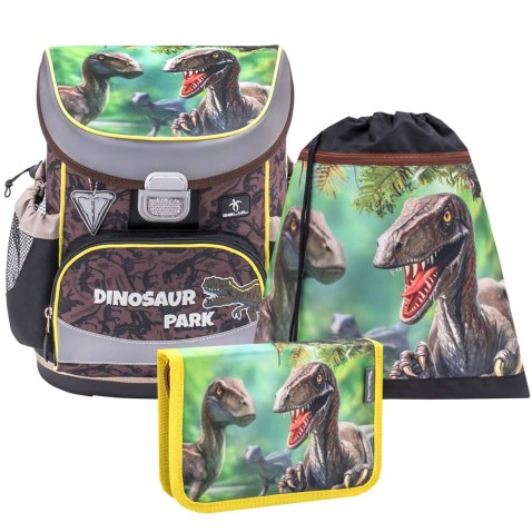 Školní taška pro prvňáčky Belmil MiniFit 405-33 Dinosaur Park SET