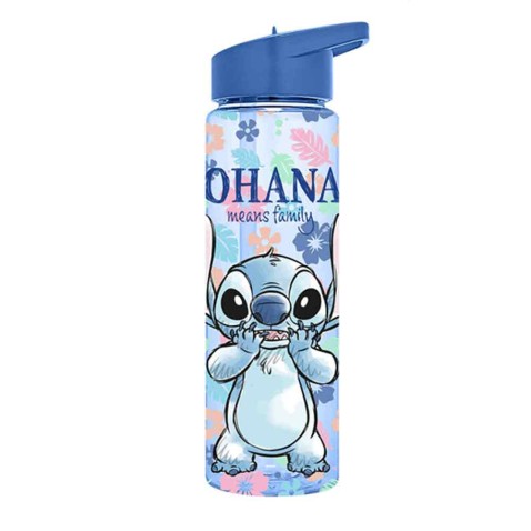 Láhev na pití s brčkem Stitch