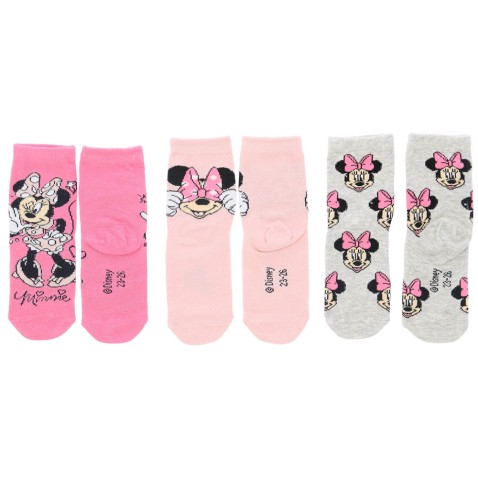 Dívčí ponožky Minnie Mouse 3pack růžové II