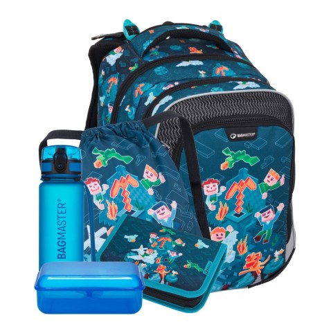 Školní batoh Bagmaster LUMI 24 E velký set