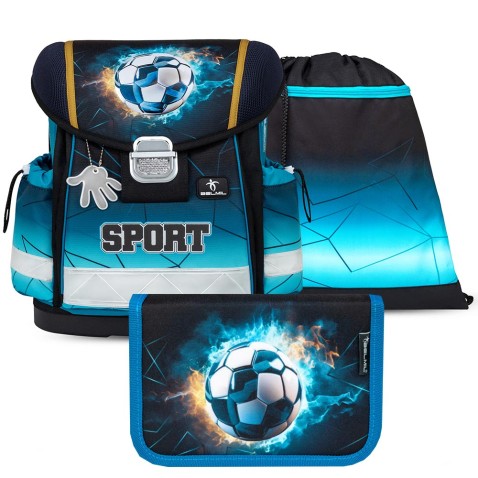 Školní taška pro prvňáčky Belmil 403-13 Fire Football SET