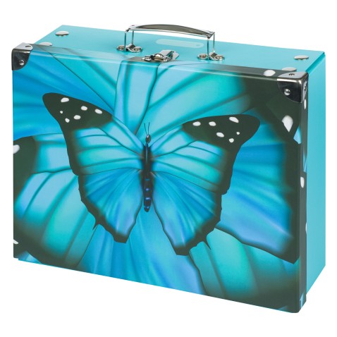 Skládací školní kufřík s kováním Baagl Butterfly