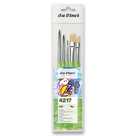 Sada štětců da Vinci Fit Synthetics & Bristle Synthetics - 5 ks