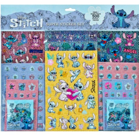 Dětské samolepky Stitch set 500 ks