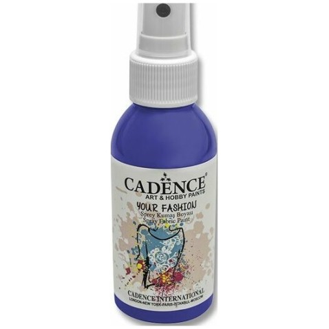 Barvy na textil Cadence Your Fashion modrá 100ml sprej