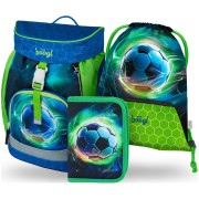 Školní batoh pro prvňáčka Baagl Airy Fotbal Míč set a svačinový box zdarma
