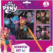 Škrabací obrázek 3ks barevný My little Pony