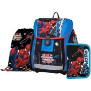 Aktovka Oxybag PREMIUM LIGHT Spiderman, 3dílný set a box na sešity zdarma