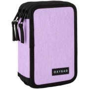 Třípatrový penál Oxybag prázdný UNICOLOR Violet