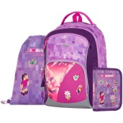 Batoh pro prvňáčky OXY GO Playworld Girl, 3dílný set