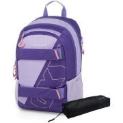 Školní batoh OXY Sport Half violet + etue